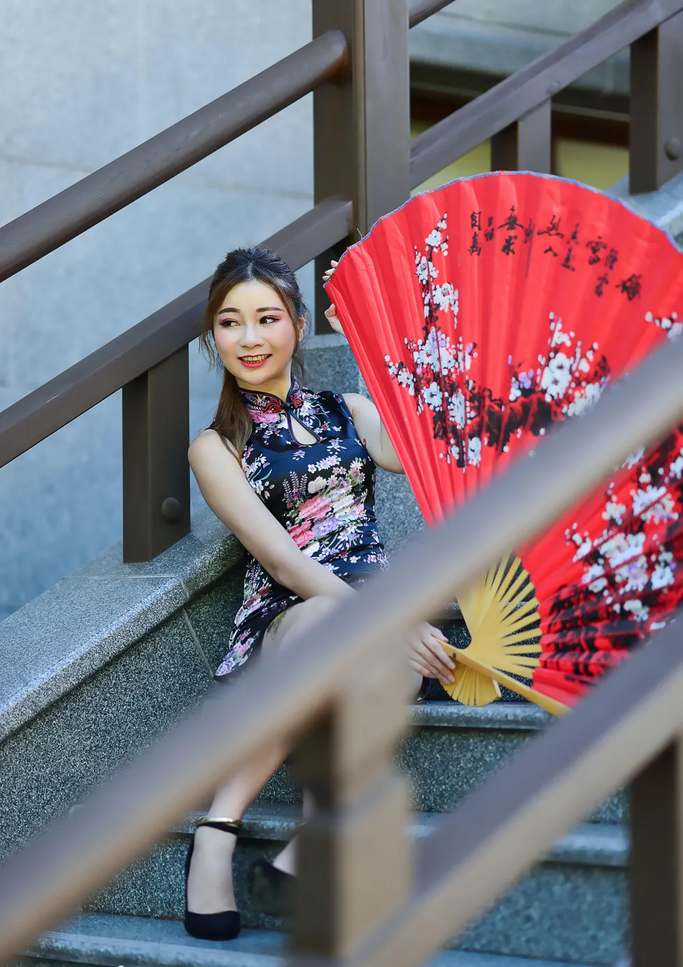 [Mzsock] NO.209 Chen Yingrong short cheongsam high heels beautiful legs street photography#[58P]-31